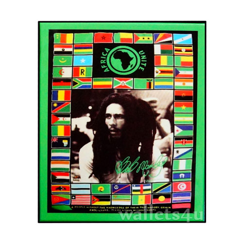 Magic Wallet, Bob Marley With Flags - MWFMSP 0184